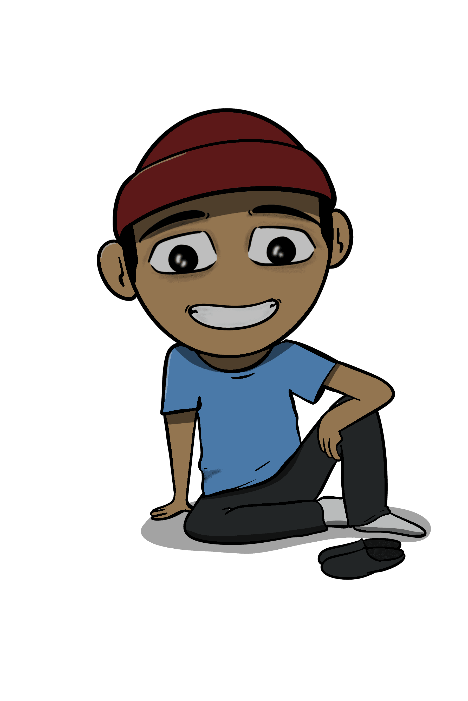 Friendly cartoon character
